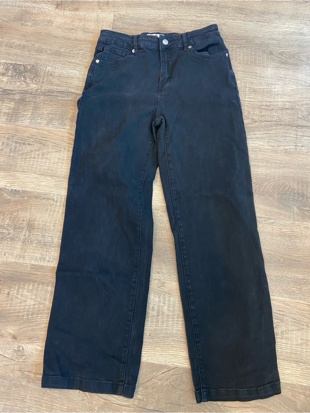 Tsher Goat logo Black Women’s Straight-Leg Jeans Size 6 Cotton